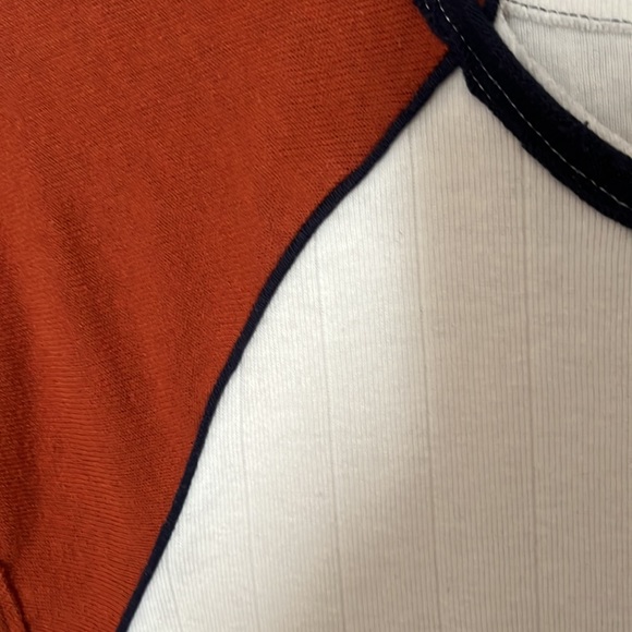 Free People Women’s T-Shirt in Size Small in colour White/ burnt orange - Picture 4 of 6